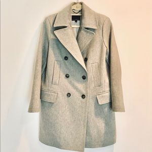 Banana Republic wool blend mid length trench coat